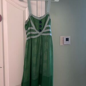 Matilda Jane Green Sundress Spaghetti Strap Casual